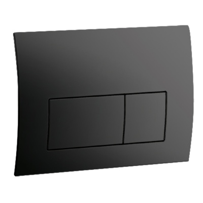 Black Flush Plate - Rectangular